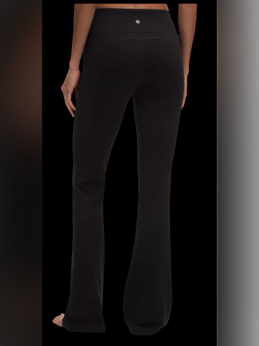 Lululemon High Rise Black Slight Flare Leggings Size 6
